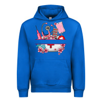 Cobalt custom name nurse hat and elements Urban Hoodie - AdoDesignShop