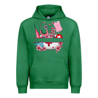 Emerald custom name nurse hat and elements Urban Hoodie - AdoDesignShop