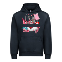 Navy custom name nurse hat and elements Urban Hoodie - AdoDesignShop