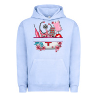 Pigment Grape Ice custom name nurse hat and elements Urban Hoodie - AdoDesignShop