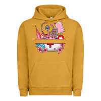 Pigment Peanut Butter custom name nurse hat and elements Urban Hoodie - AdoDesignShop