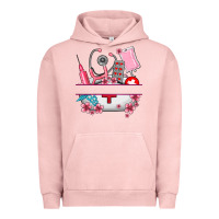 Pigment Salmon custom name nurse hat and elements Urban Hoodie - AdoDesignShop
