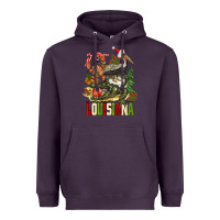 Plum Christmas Louisiana Heavyweight Hoodie - BarkalooDesign