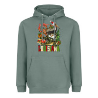 Sage Christmas Louisiana Heavyweight Hoodie - BarkalooDesign