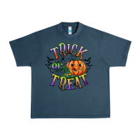 Midnight Navy trick or treat Urban Heavy Tee - CowGirlArtShop