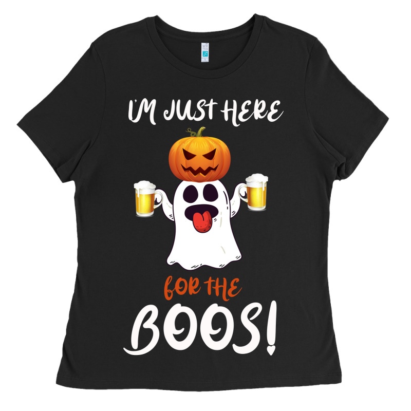 I'm Just Here For The Boos Ladies Tee by Bettercallsaul | Teevron