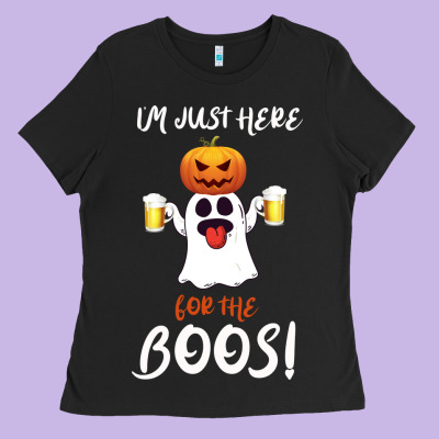 I'm Just Here For The Boos Ladies Tee Designed By Bettercallsaul