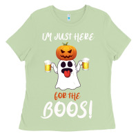 Matcha I'm Just Here For The Boos Ladies Tee - Bettercallsaul
