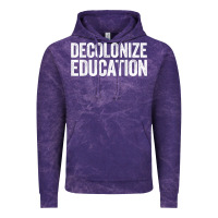 Cloud Purple Decolonize Education History Teacher Educator Gift Vintage Hoodie - trangStudio
