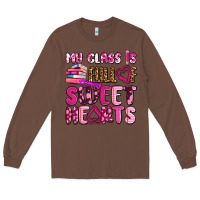 Chestnut my class is full of sweet hearts olivia Long Sleeve Tee - OliviaCreatesArt