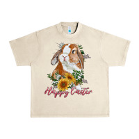 Sandshell happy easter with bunny and sunflowers Urban Heavy Tee - RanaPortraitStore