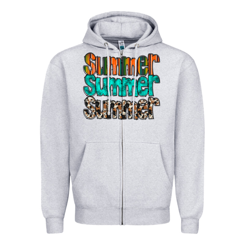 Summer Western Zipper Hoodie by RacoonDesign | Teevron