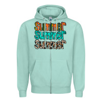 Seafoam summer western Zipper Hoodie - RacoonDesign