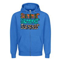 True Royal summer western Zipper Hoodie - RacoonDesign