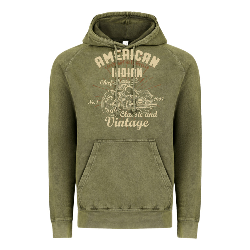 Retro Vintage American Motorcycle Indian For Old Biker Vintage Hoodie by trangStudio | Teevron