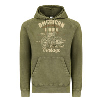 Vintage Olive Retro Vintage American Motorcycle Indian for Old Biker Vintage Hoodie - trangStudio
