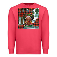 Cardinal Christmas African girl Premium Sweatshirt - BarkalooDesign