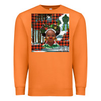 Carrot Christmas African girl Premium Sweatshirt - BarkalooDesign
