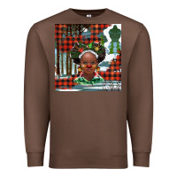 Chestnut Christmas African girl Premium Sweatshirt - BarkalooDesign