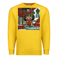 Lemon Christmas African girl Premium Sweatshirt - BarkalooDesign
