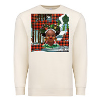 Sandshell Christmas African girl Premium Sweatshirt - BarkalooDesign