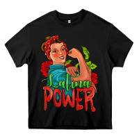 Black latina power strong woman Heavy Core Tee - Jasminsmagicworld