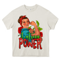 Cream latina power strong woman Heavy Core Tee - Jasminsmagicworld
