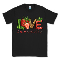 Black love summer strawberry Classic Tee - Jasminsmagicworld