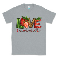 Heather Grey love summer strawberry Classic Tee - Jasminsmagicworld