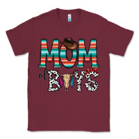Burgundy mom of boys Classic Tee - CowhideDigitalArt