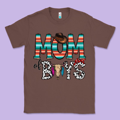 Mom Of Boys Classic Tee Designed By Cowhidedigitalart