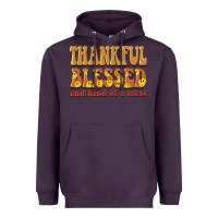 Plum thankful blessed and kind of a mess Heavyweight Hoodie - BarkalooDesign