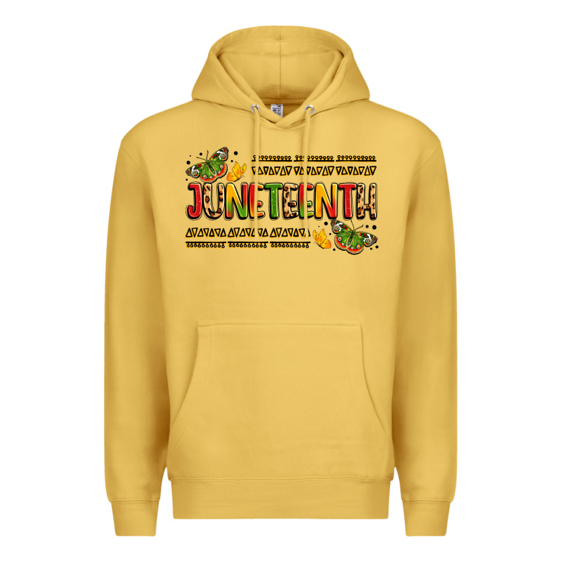 Colorful Juneteenth Celebration Art Premium Hoodie by LillyAllenDesigns | Teevron