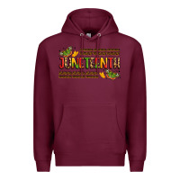 Burgundy colorful juneteenth celebration art Premium Hoodie - LillyAllenDesigns