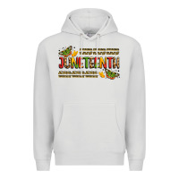 Dove Grey colorful juneteenth celebration art Premium Hoodie - LillyAllenDesigns