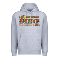 Heather Grey colorful juneteenth celebration art Premium Hoodie - LillyAllenDesigns