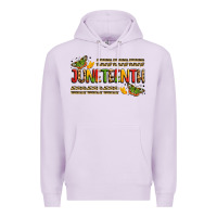 Lilac colorful juneteenth celebration art Premium Hoodie - LillyAllenDesigns