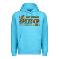 Ocean Blue colorful juneteenth celebration art Premium Hoodie - LillyAllenDesigns