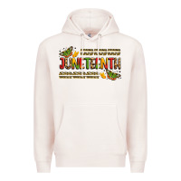 Pale Pink colorful juneteenth celebration art Premium Hoodie - LillyAllenDesigns