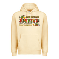 Pina Colada colorful juneteenth celebration art Premium Hoodie - LillyAllenDesigns