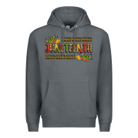 Rock colorful juneteenth celebration art Premium Hoodie - LillyAllenDesigns