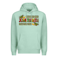 Seafoam colorful juneteenth celebration art Premium Hoodie - LillyAllenDesigns