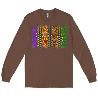 Chestnut mardi gras brushstroke Long Sleeve Tee - OliviaCreatesArt