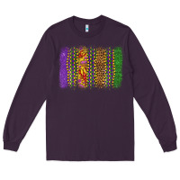 Plum mardi gras brushstroke Long Sleeve Tee - OliviaCreatesArt