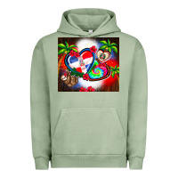 Pigment Oil Green dominican republic  leopard Urban Hoodie - AdoDesignShop