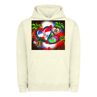 Pigment Pistachio dominican republic  leopard Urban Hoodie - AdoDesignShop