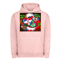 Pigment Salmon dominican republic  leopard Urban Hoodie - AdoDesignShop
