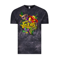 Cloud Black texas map mardi gras Vintage Tee - CowGirlArtShop