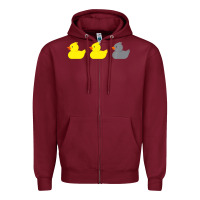 Burgundy Duck Duck Grey Duck Funny Minnesota Premium Zipper Hoodie - trangStudio