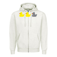 Oatmeal Heather Duck Duck Grey Duck Funny Minnesota Premium Zipper Hoodie - trangStudio